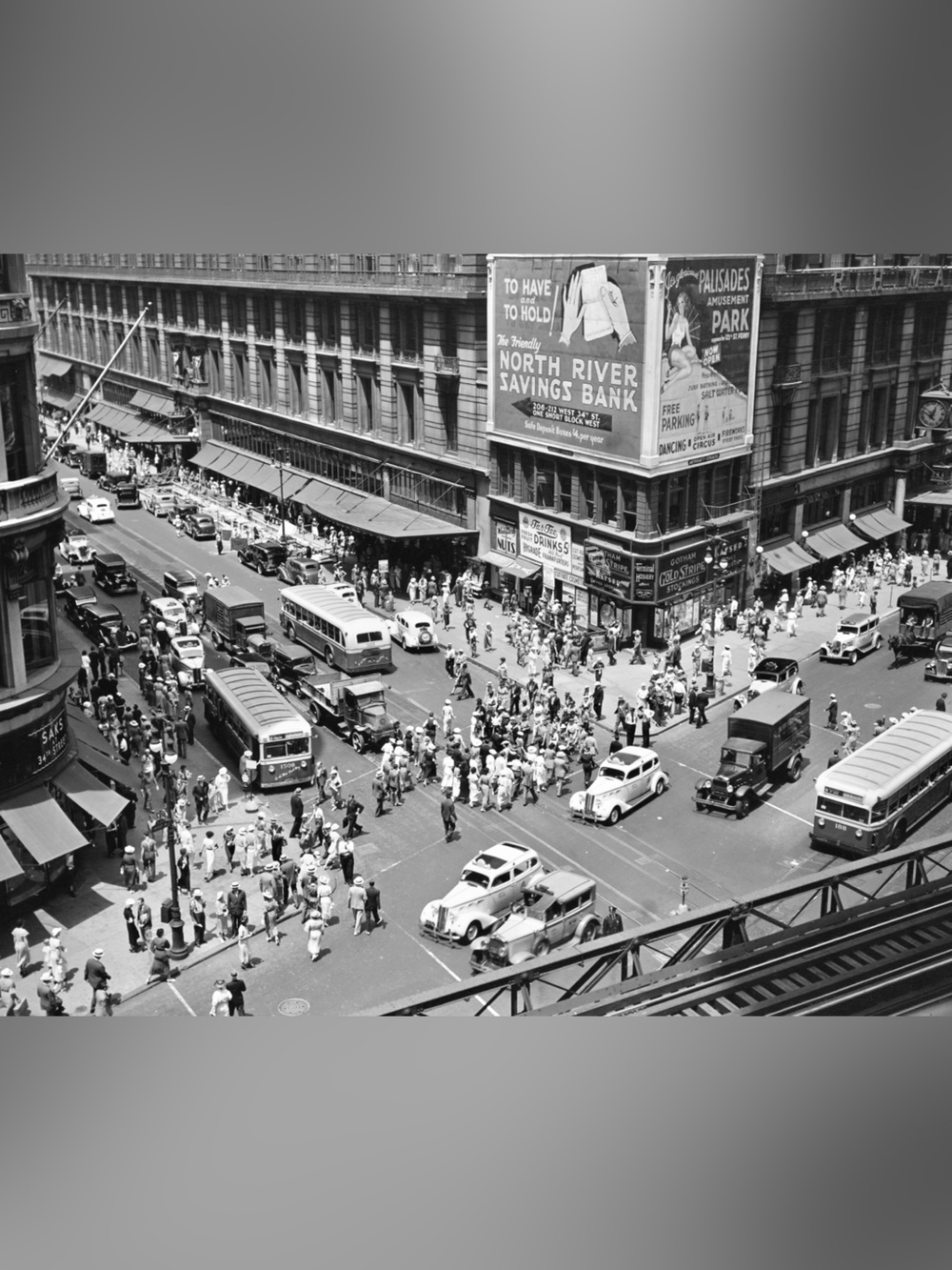 1936 Herald Square 34th & Broadway Manhattan New York 8x10 Photo Print